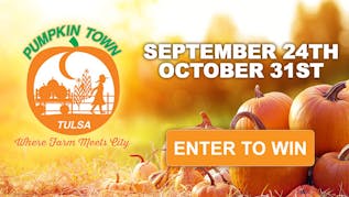 Register to win tickets to Pumpkin Town Farms!