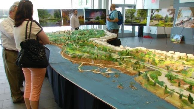 Model Of A Gathering Place For Tulsa Unveiled To The Public