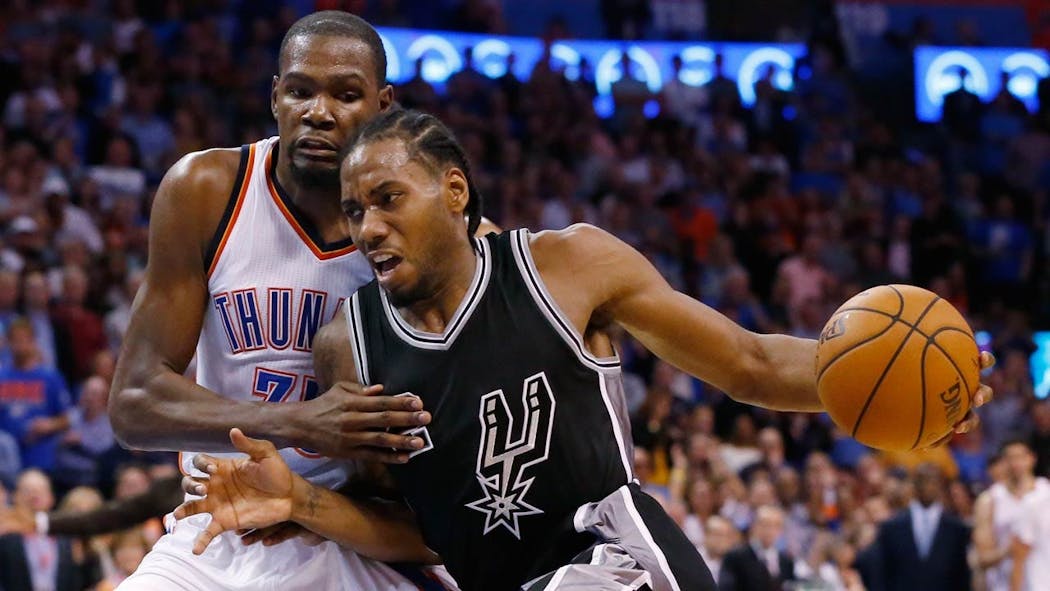Durant Leonard Matchup Highlights Thunder Vs Spurs