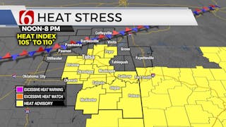 Few Storms, Heat Advisory For Thursday