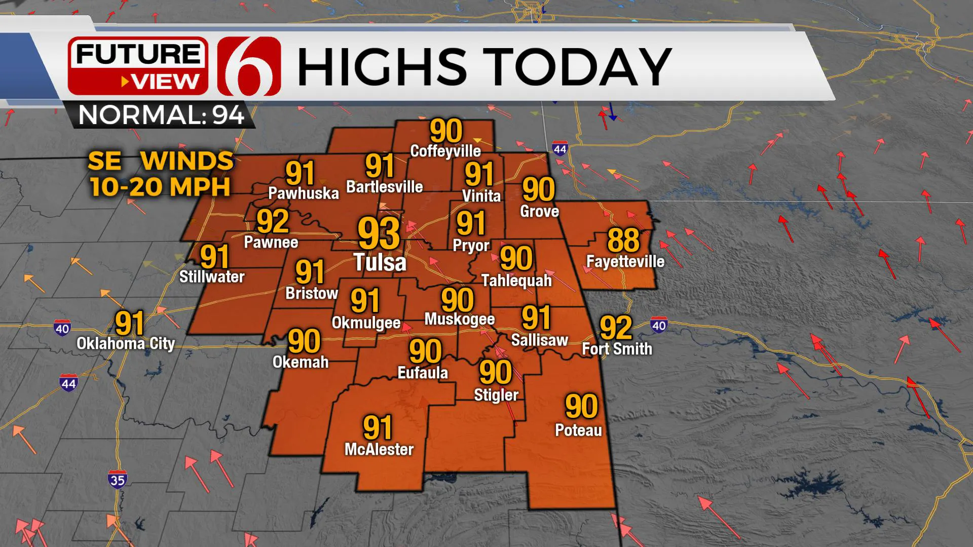 Highs For Today