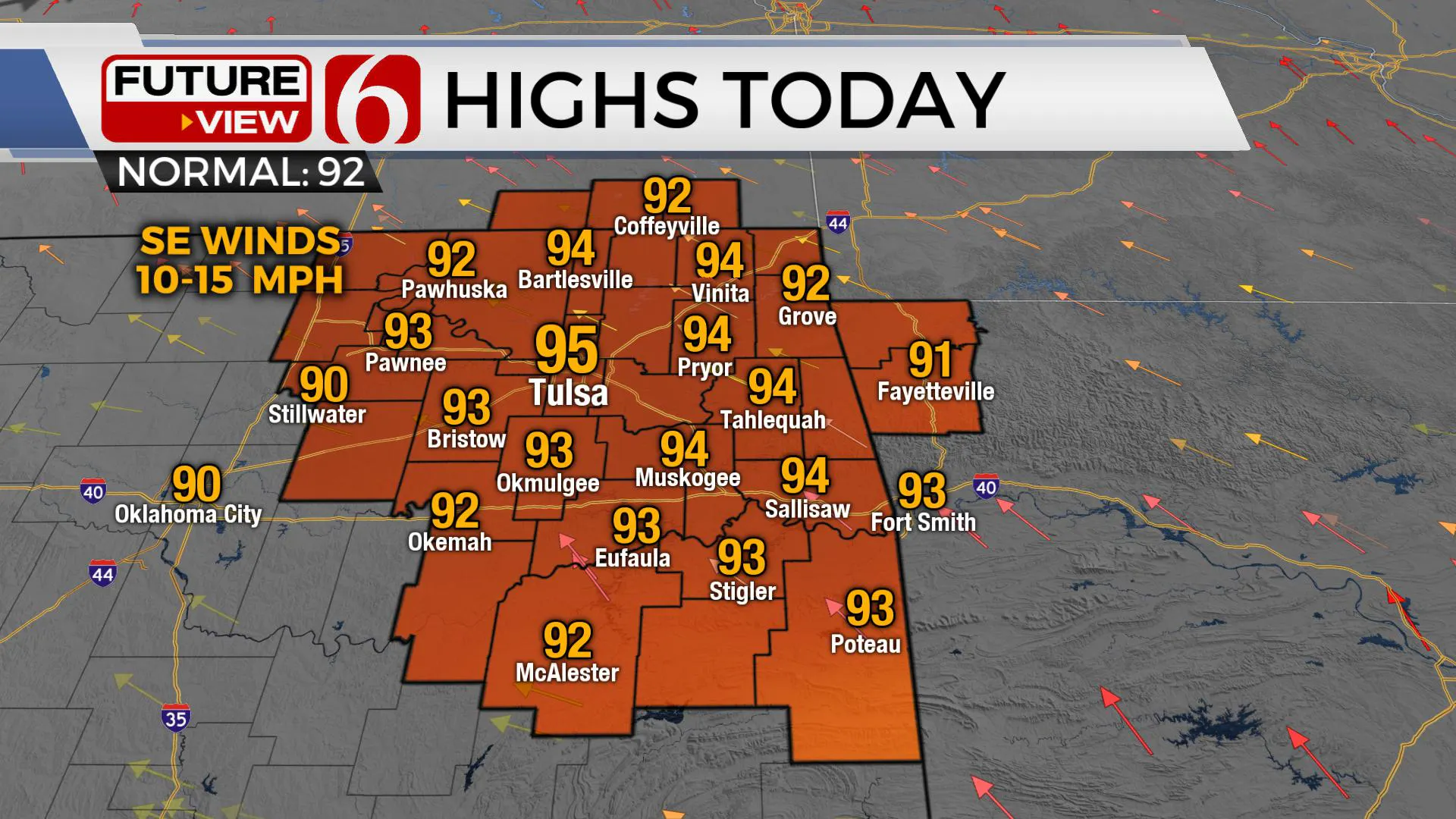 Highs for today