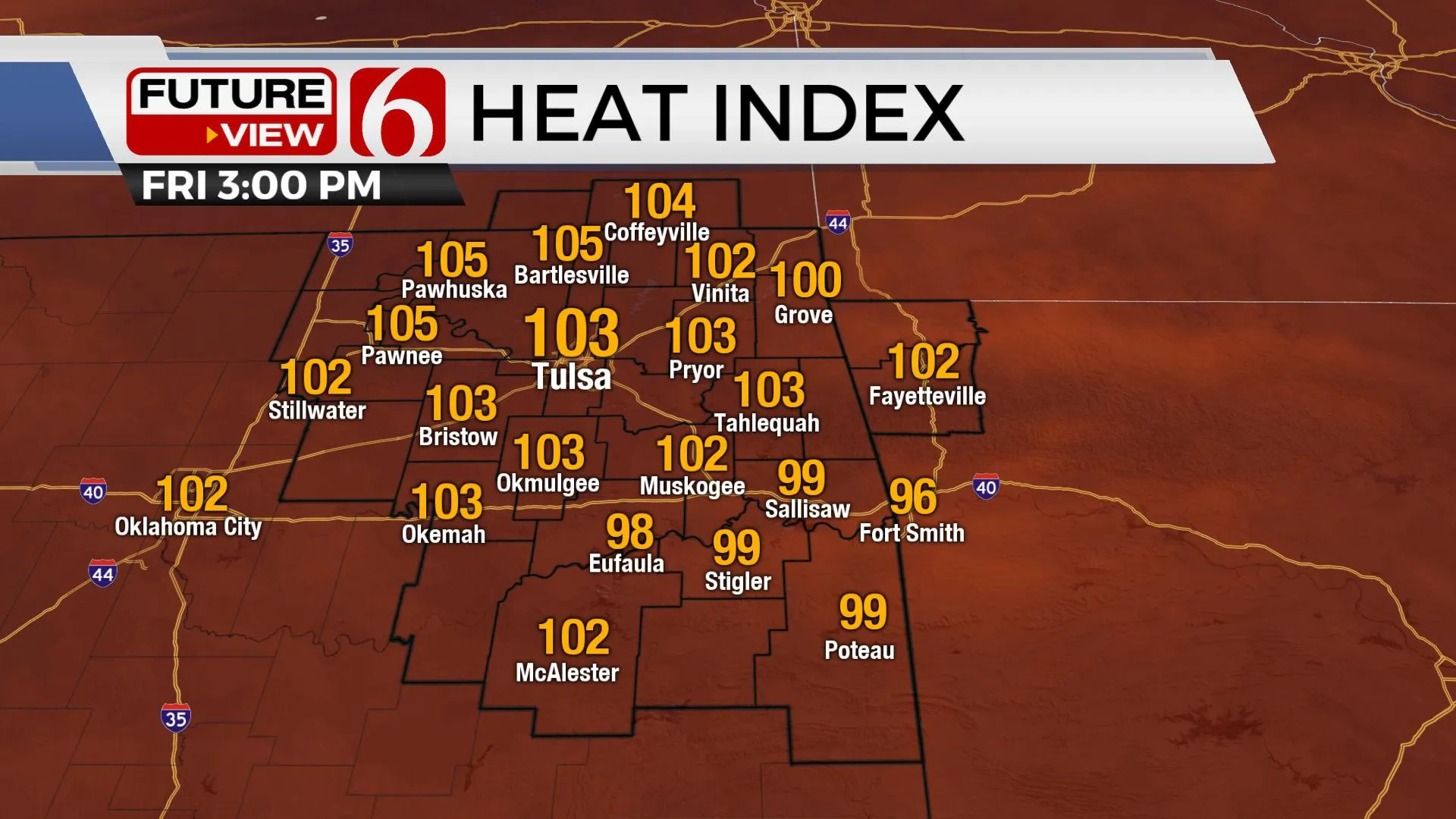 Friday Heat Index