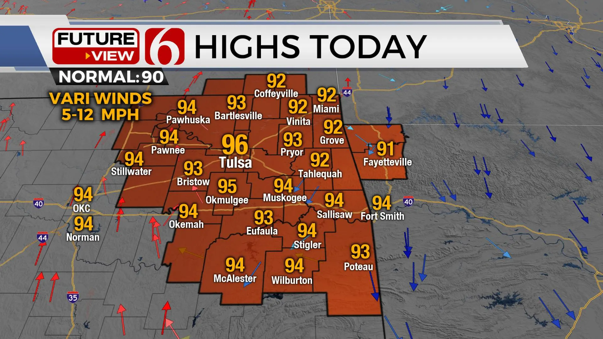 Tuesday Highs