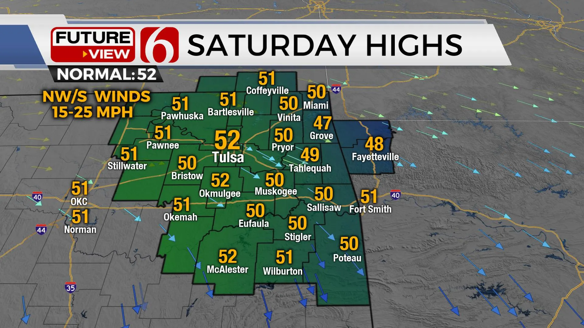 Saturday Highs