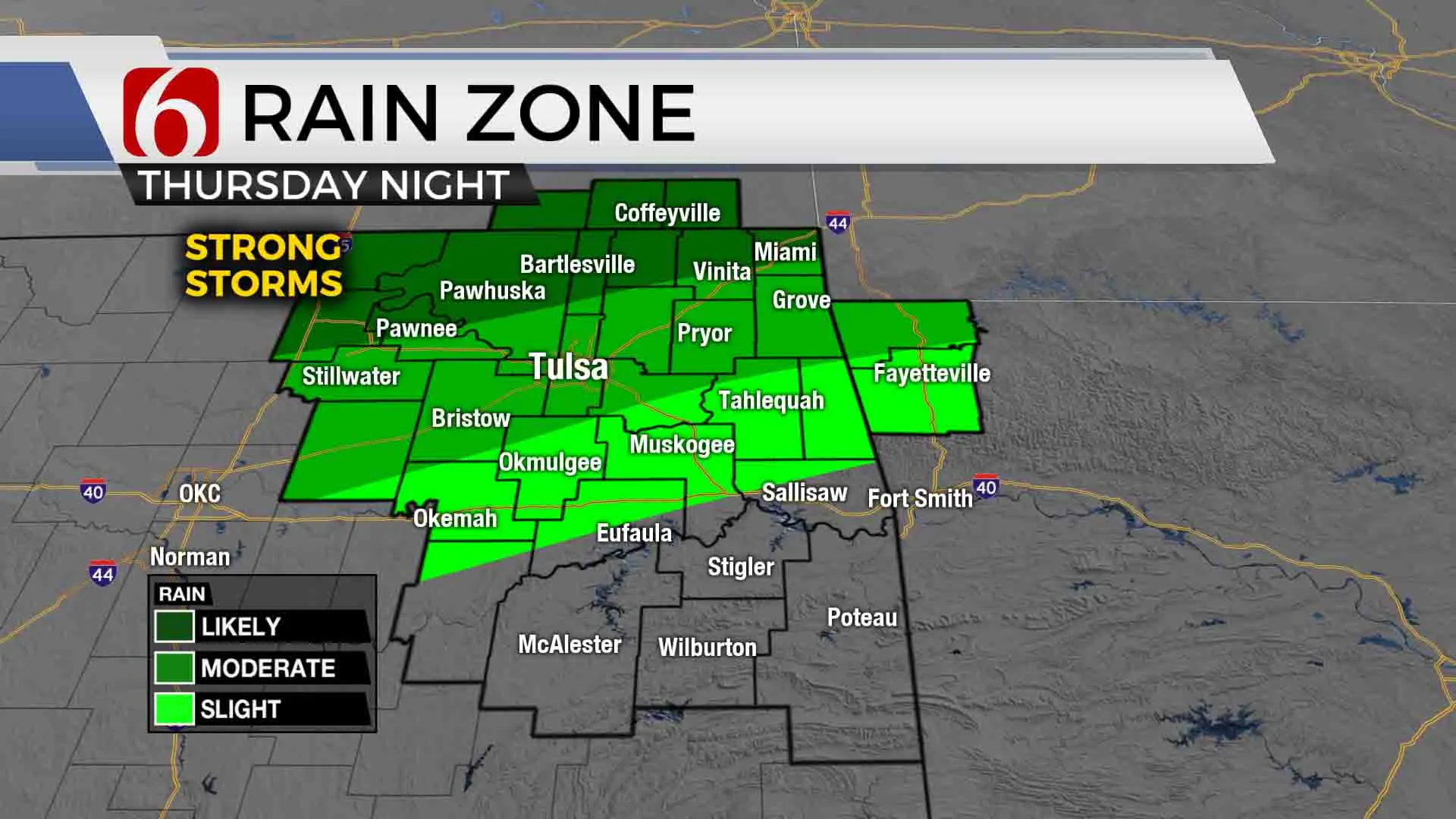 Thursday Night Rain Zone