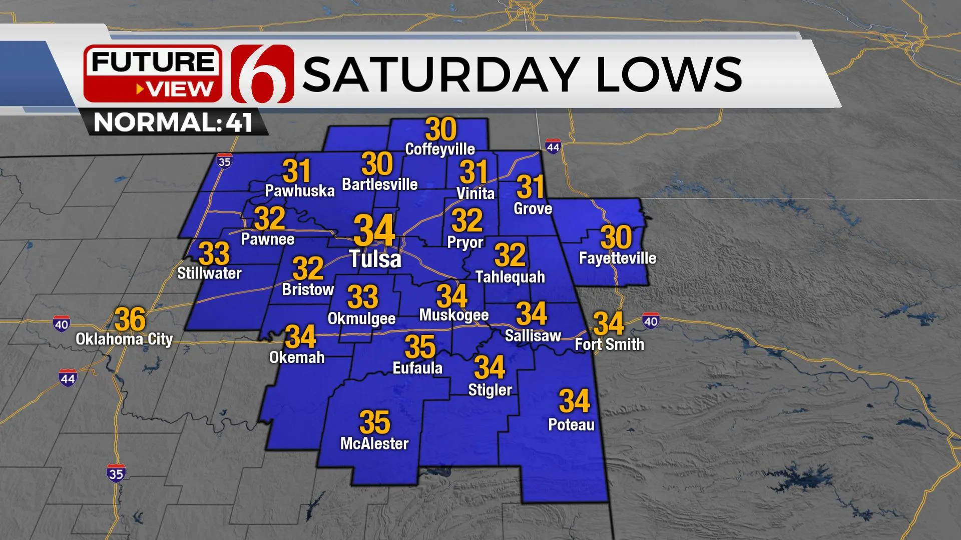 Saturday Lows