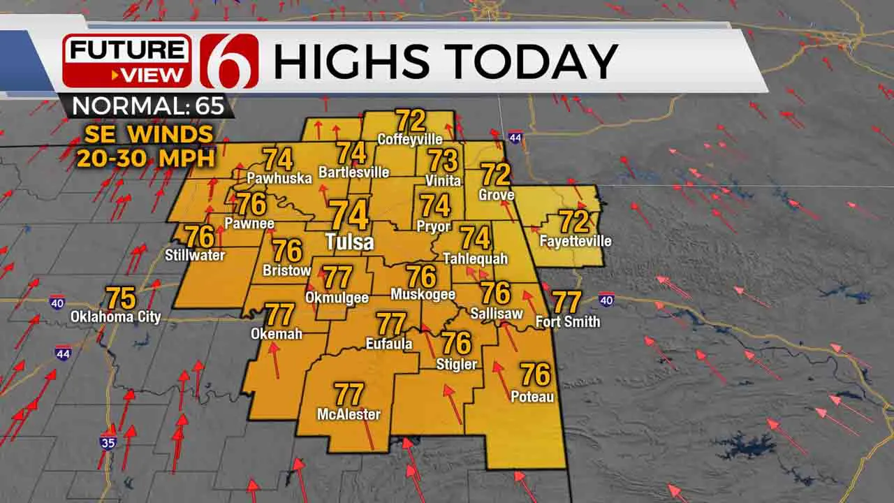 High temps for March 26, 2021. 