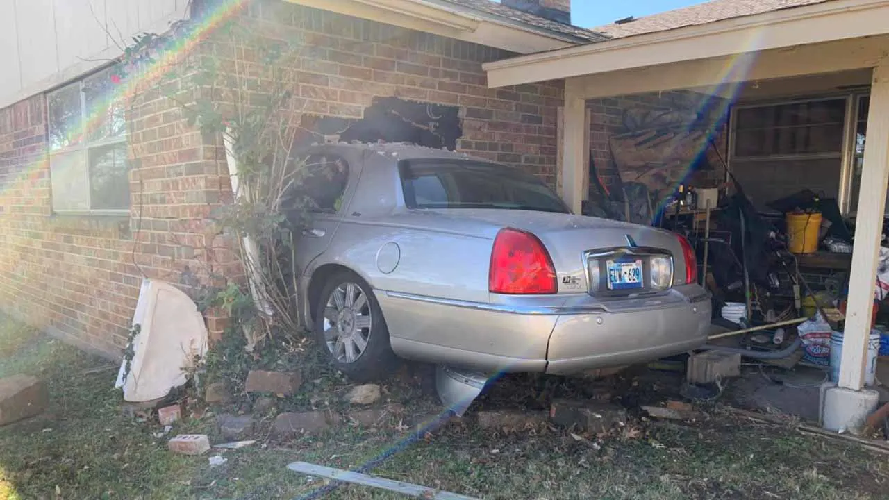 Emergency Crews Respond After Car Crashes Into Tulsa Home