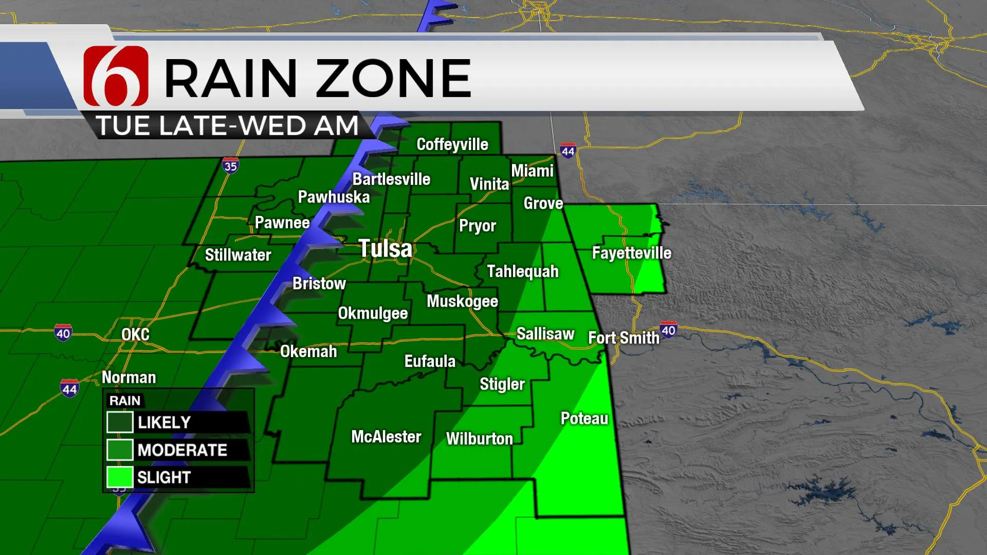 Tuesday Rain Zone