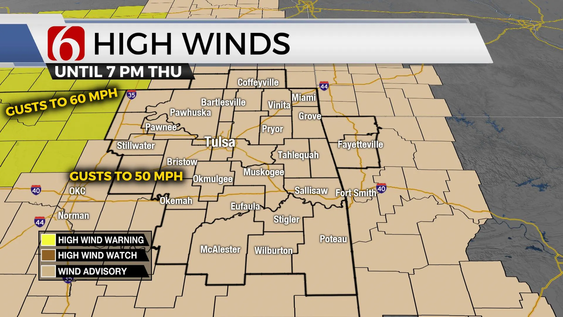 Strong Winds Rolling Across Oklahoma