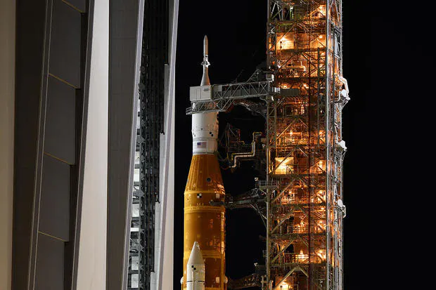 NASA's SLS moon rocket heads for launch pad and end-of-month m