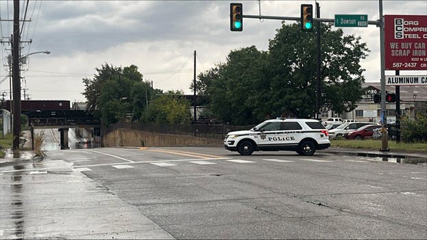 TPD: Car Stuck In Water Under Bridge In Tulsa