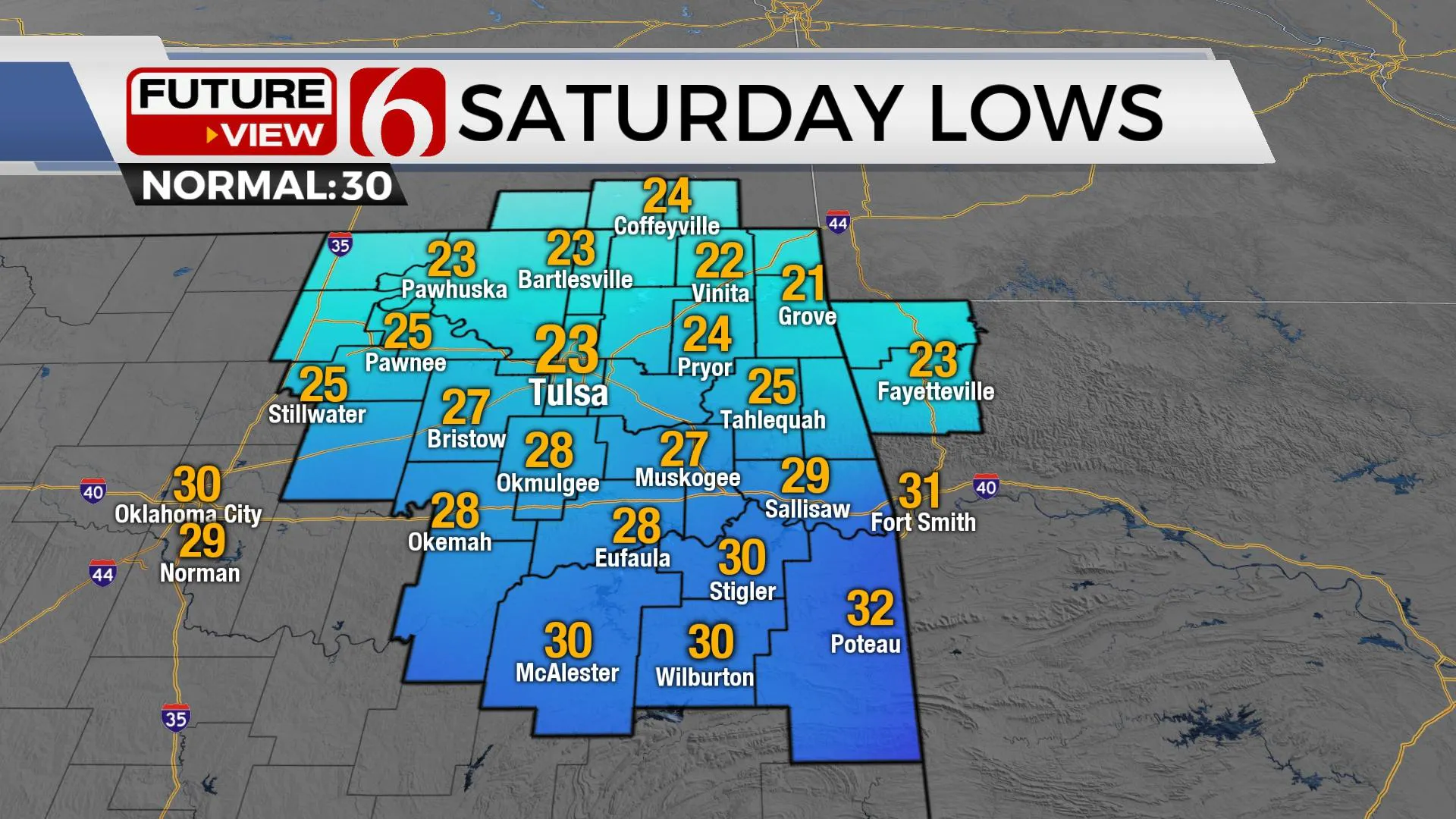 Saturday Lows