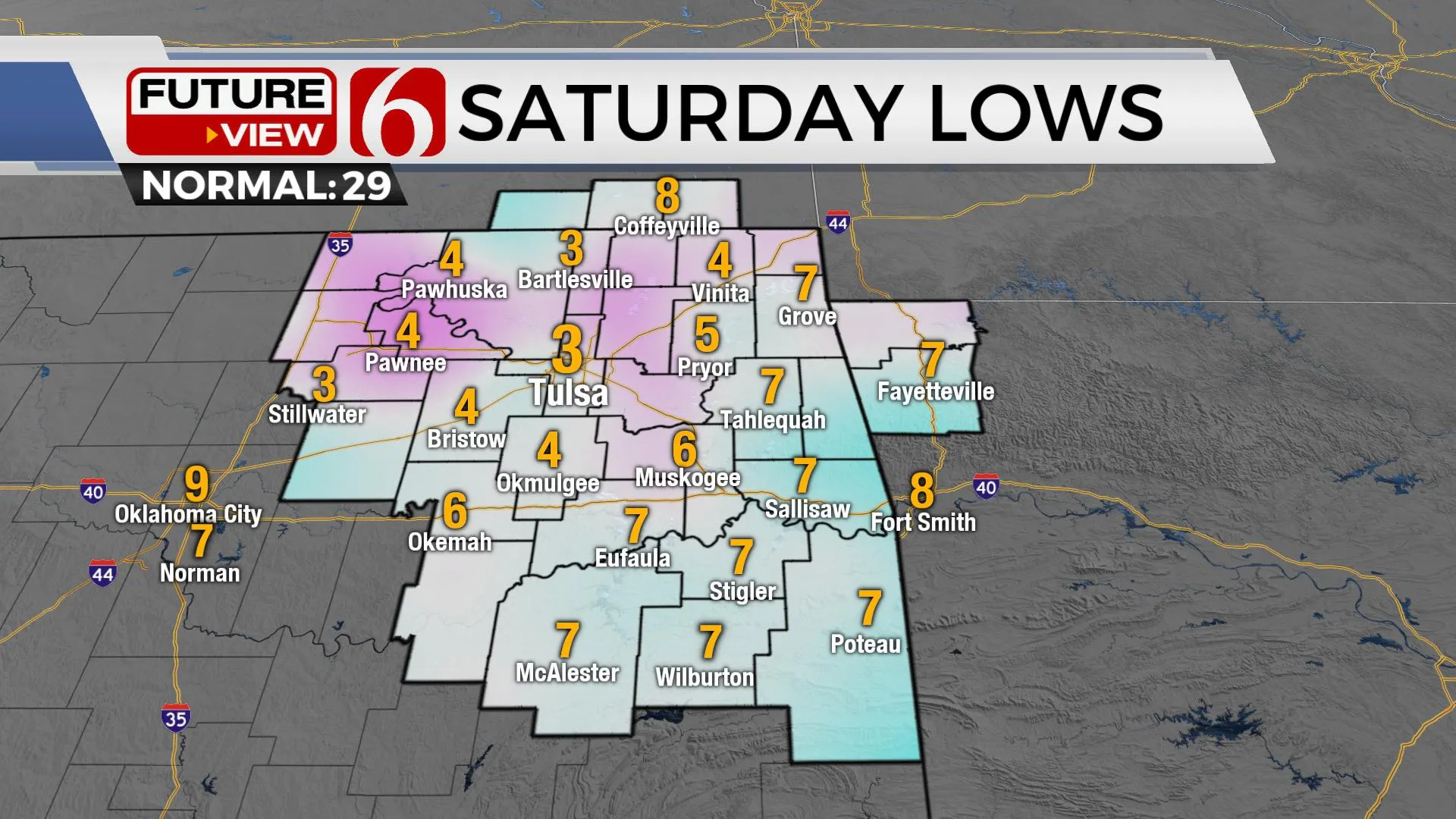 Saturday Lows