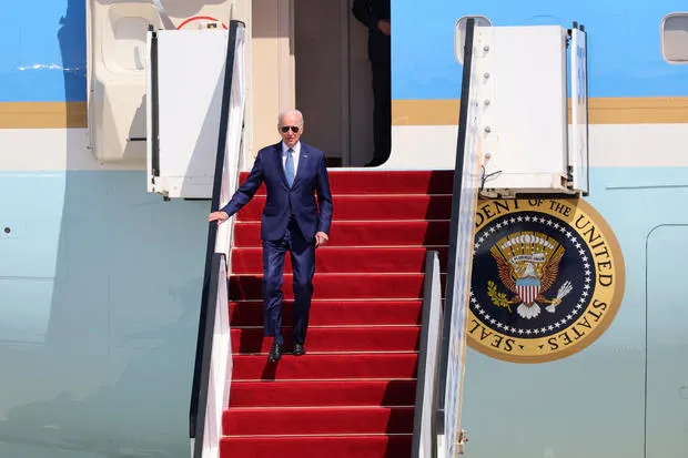 Mr. Biden landed in Israel on Wednesday, and will be officiall