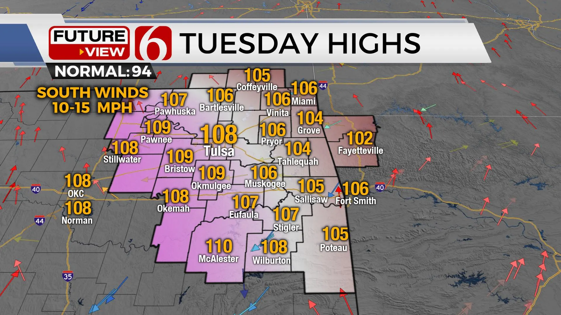 Tuesday Highs 