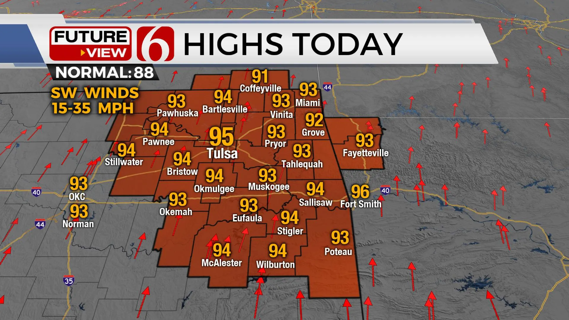 Tuesday Highs 