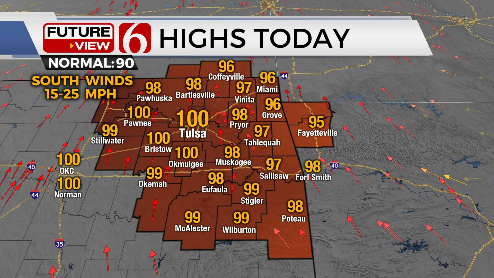HIGHS TODAY 