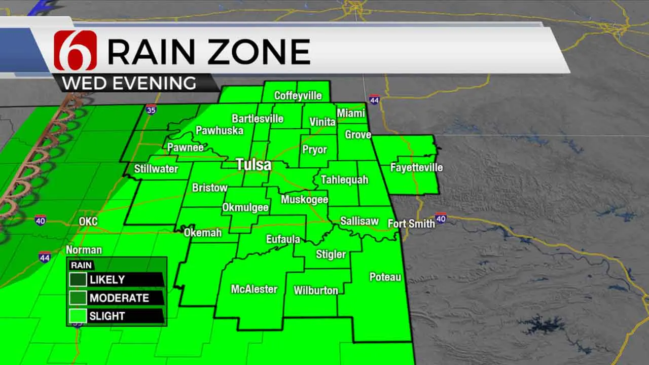 Wednesday Evening Rain Zone 