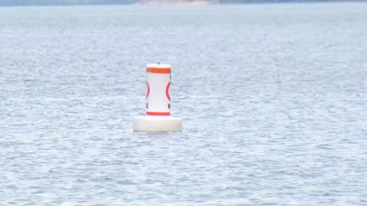 Boating Safety - Buoy On Lake