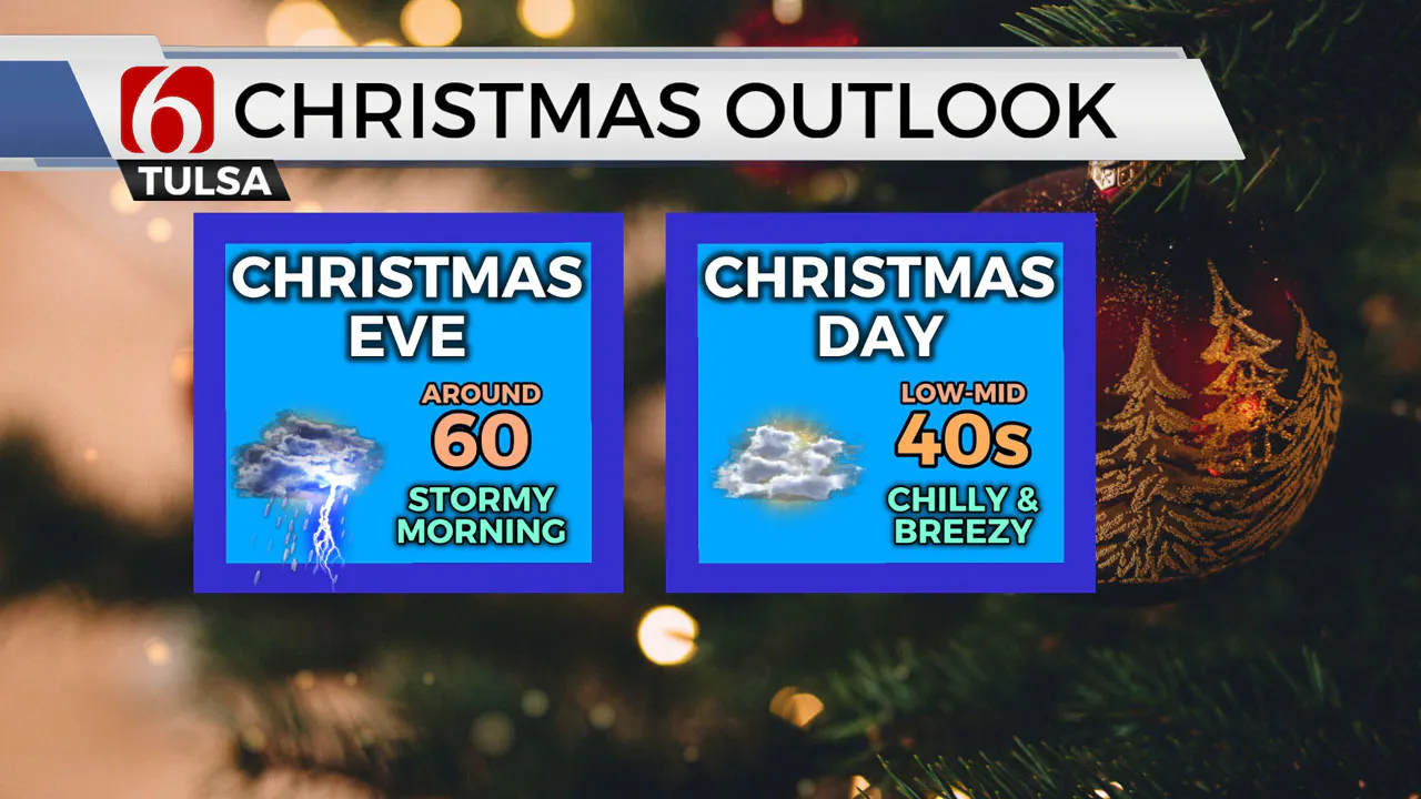 Tracking Storms For Christmas Eve, Colder Weather On Christmas Day