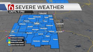 Severe Weather Brings Strong Winds, Heavy Rain With Hail To Oklahoma; Damage Expected