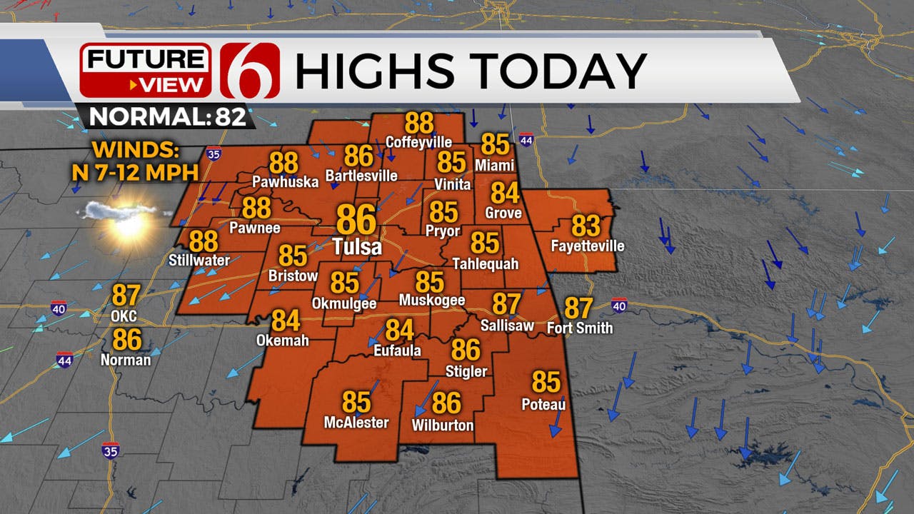 Calm, Warm Pattern Arrives In Northeast Oklahoma