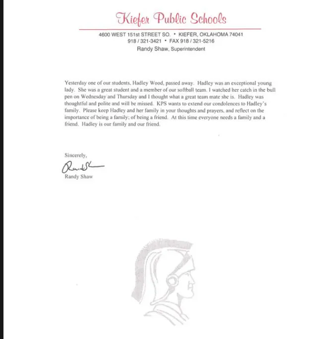 Kiefer Public Schools Statement