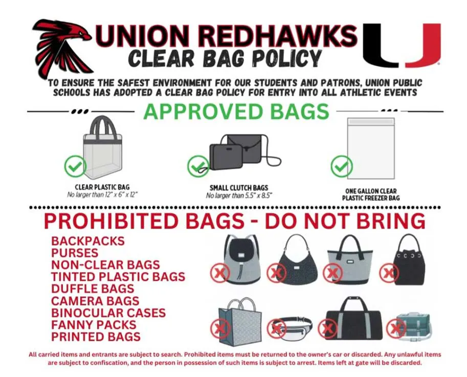 Union Clear Bag Policy