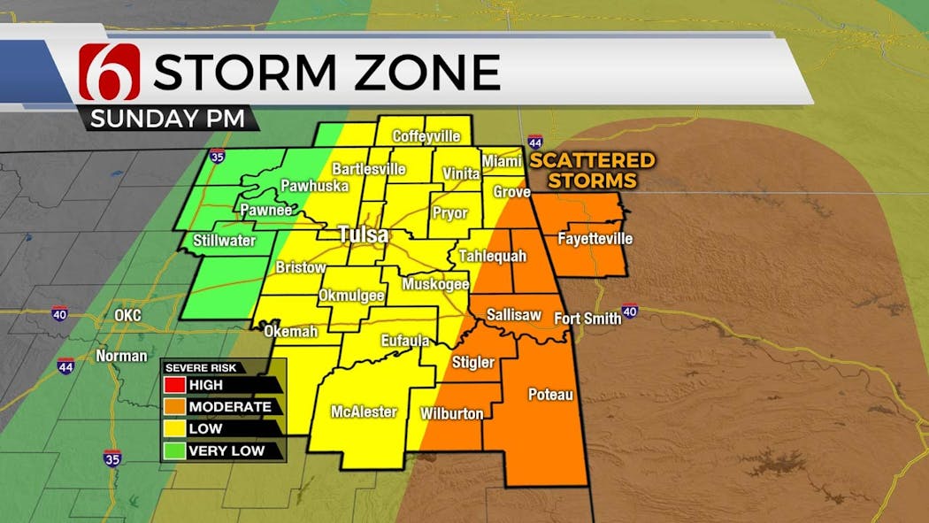 Storm Zone For Sunday 4-28-2024