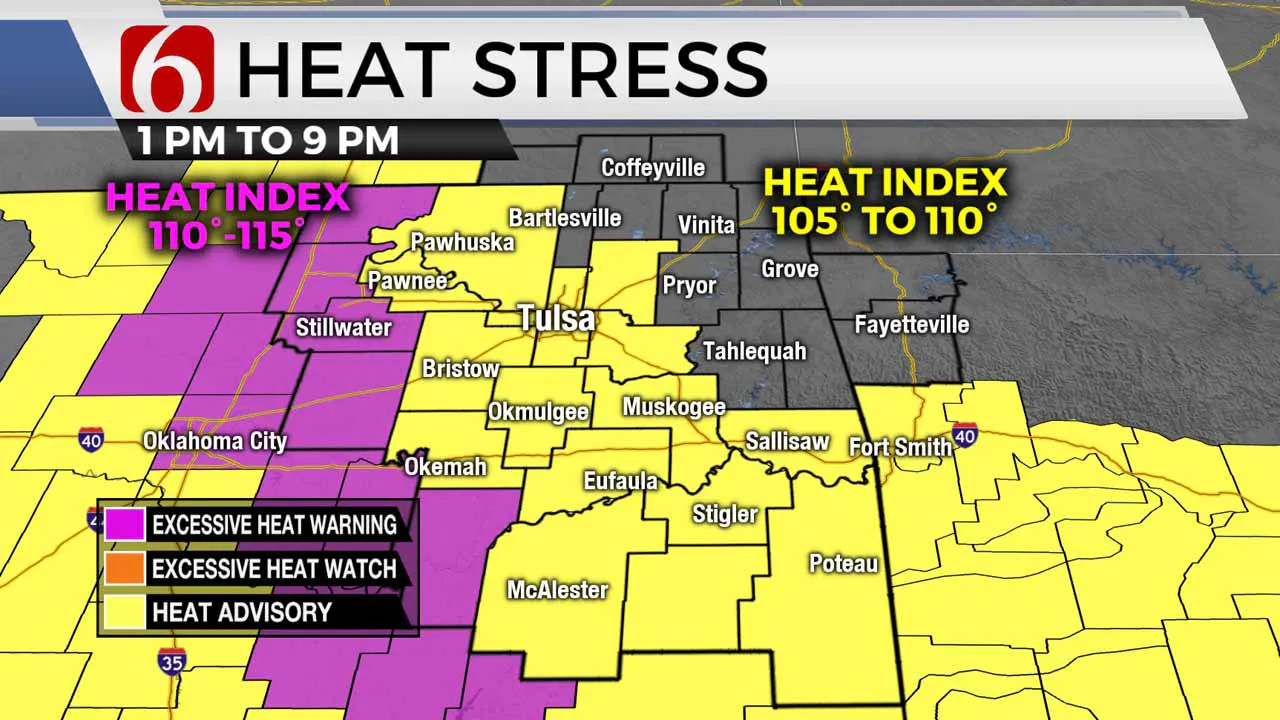 Heat stress on Tuesday.