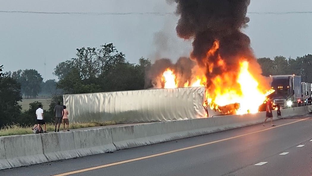 Semi Rollover in Ottawa County - Aug. 3, 2024