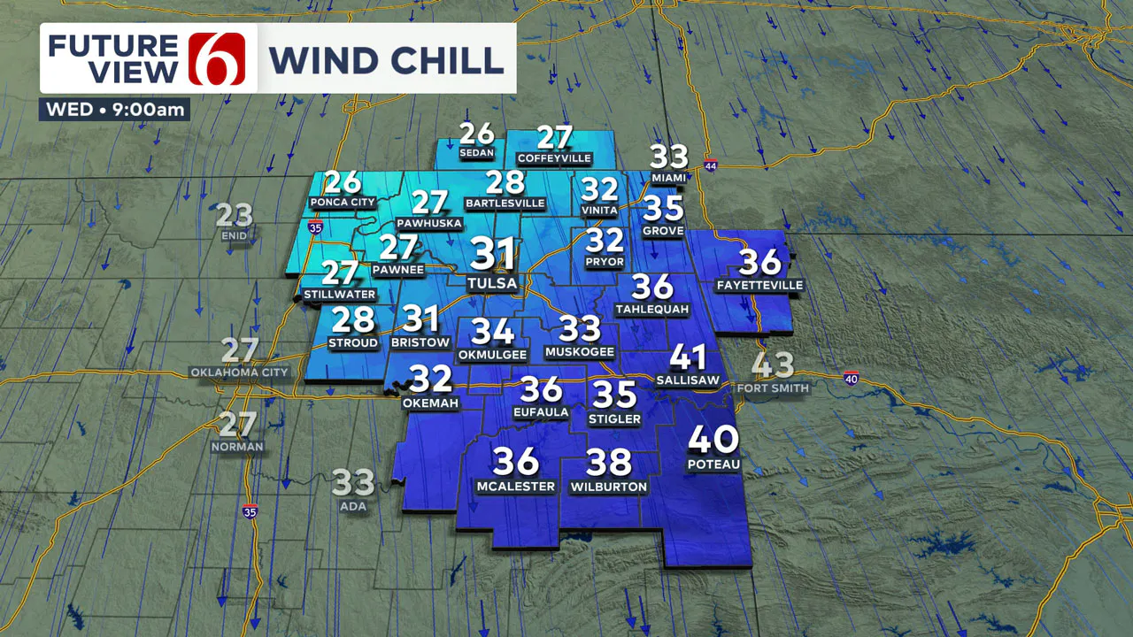 Wednesday Wind Chill