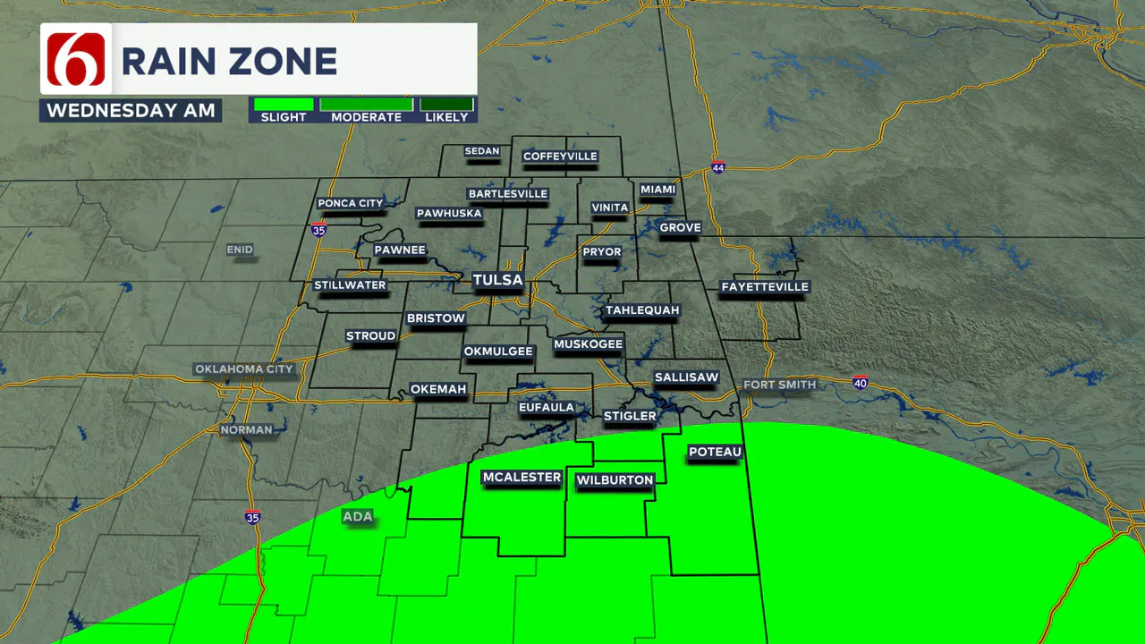 Wednesday rain chances