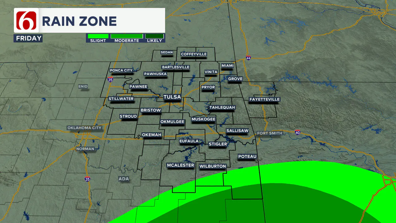 Friday rain chances