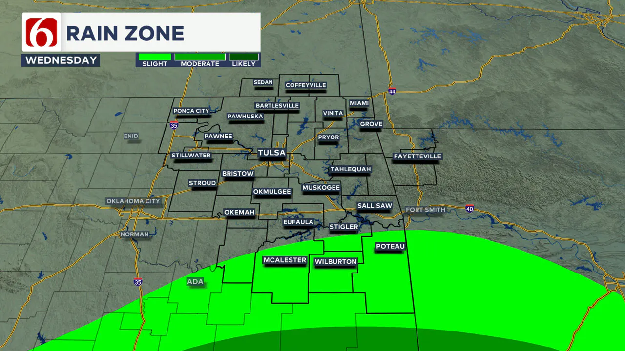 Wednesday rain chances