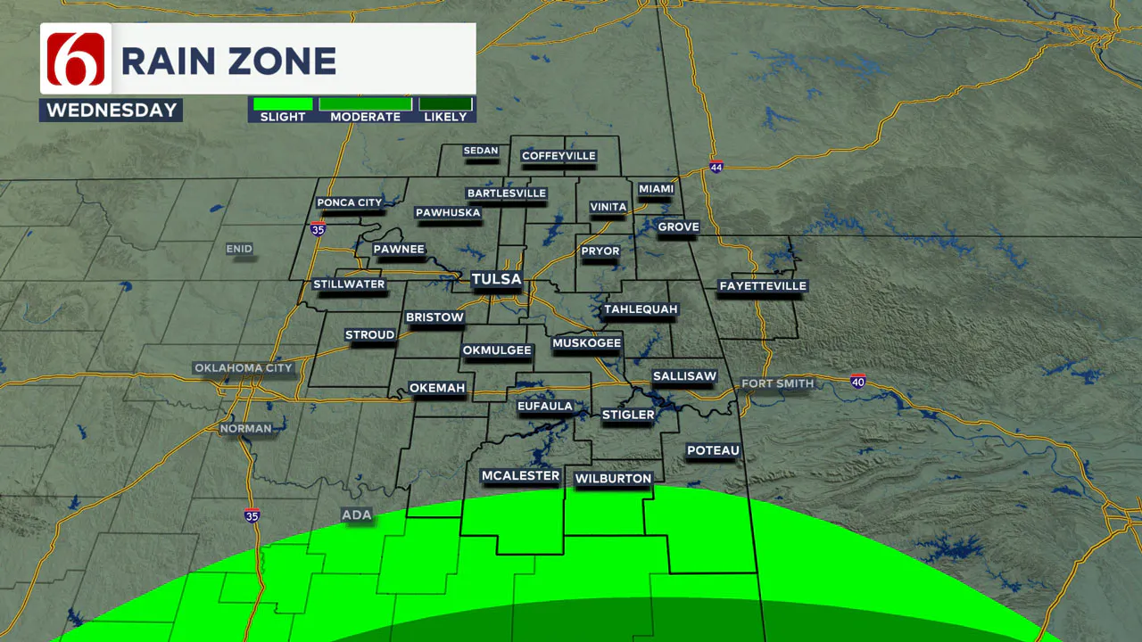 Wednesday rain chances