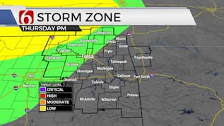 Storms Possible Thursday Evening In Northeast Oklahoma