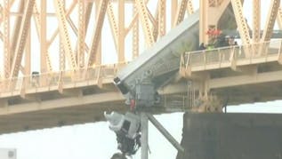 Driver Rescued After Crashed Semi Dangles Off Louisville Bridge: 'She Was Praying'
