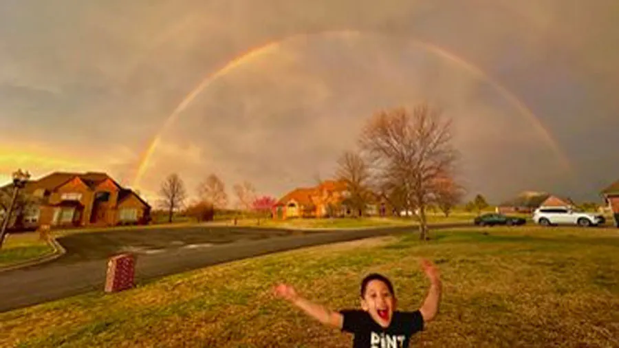 Double Rainbow in Muskogee - March 14, 2024