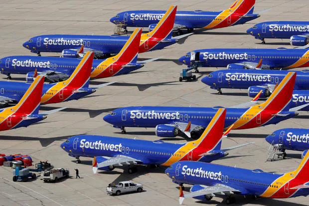 Southwest Airlines Boeing 737 Max 8 aircrafts
