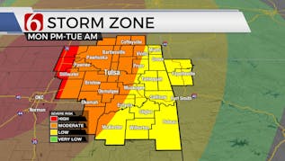 Enhanced Severe Weather Risk For Oklahoma On Monday