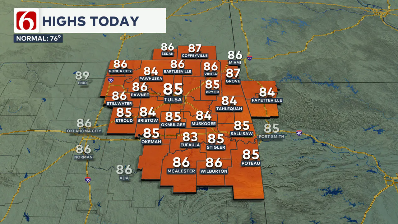 Thursday Highs 10/10/24