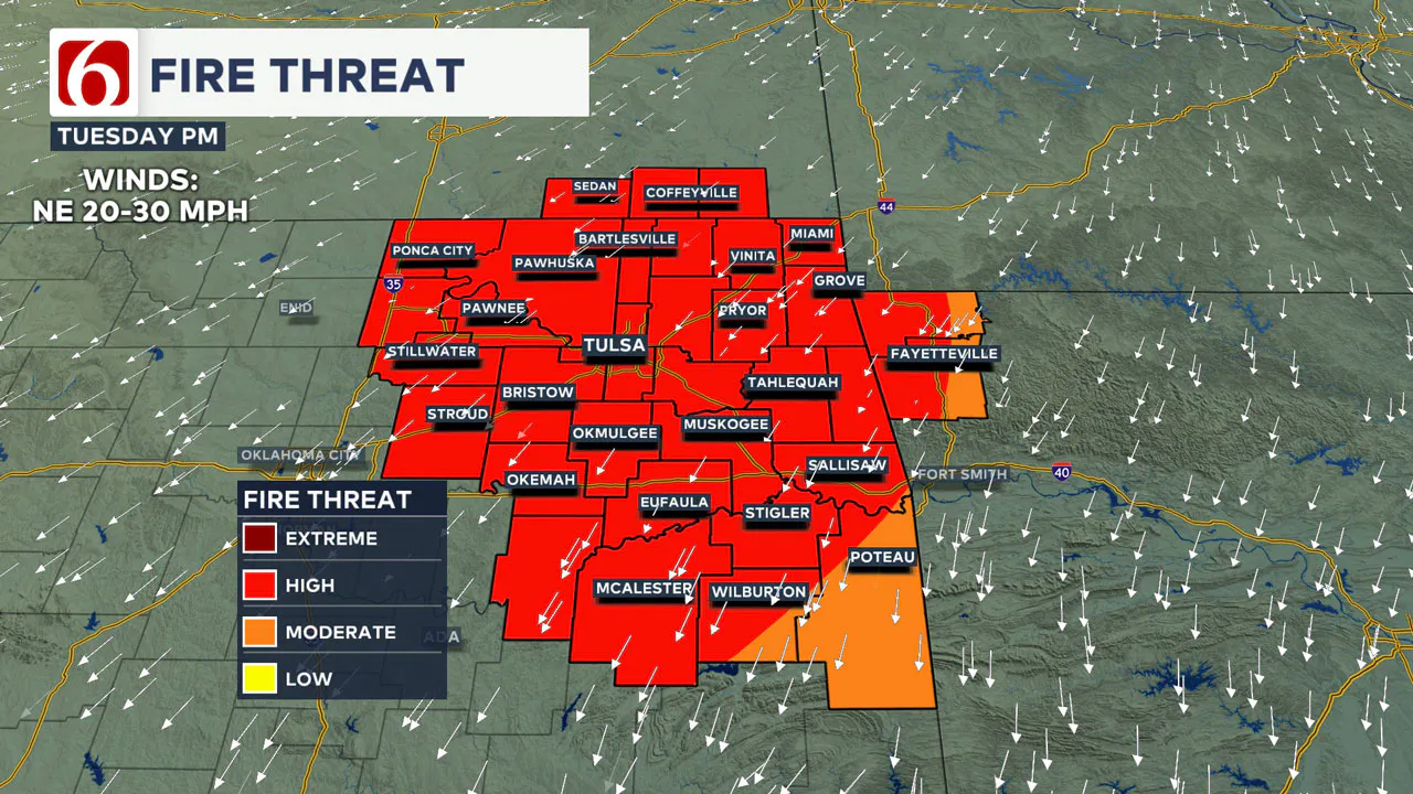 Tuesday Fire Threat