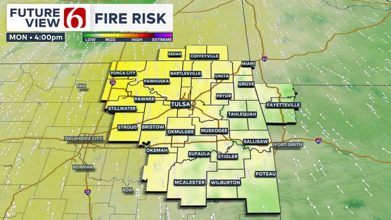 Fire risk on monday.