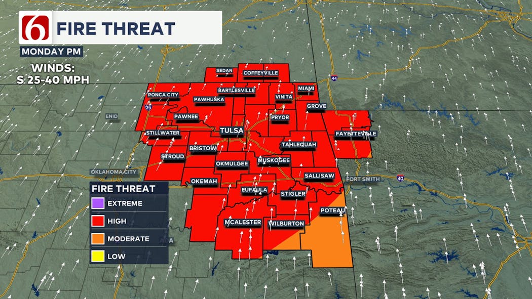 Fire Threat Green Country Oct. 28, 2024