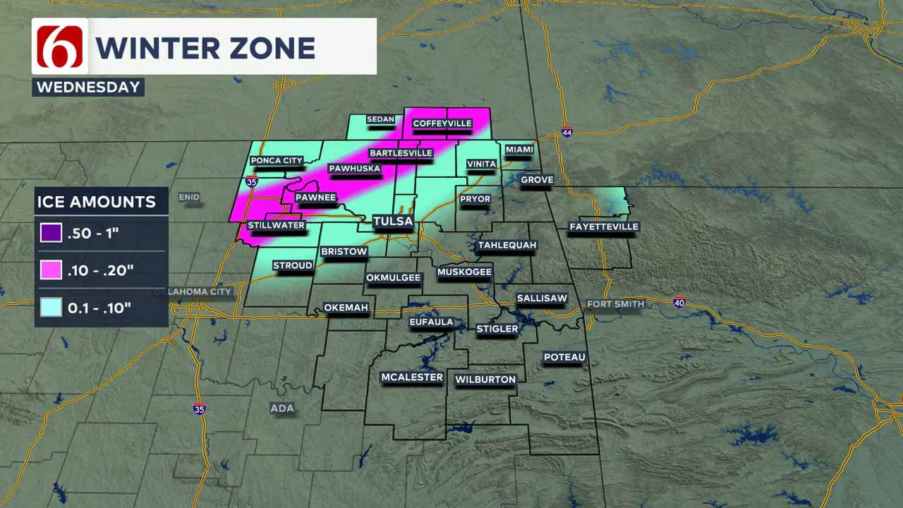 Icing zone on Wednesday.