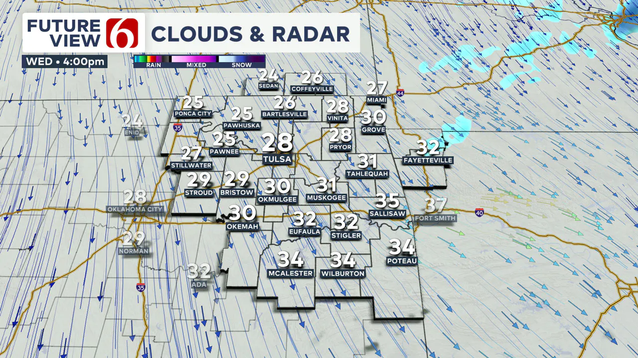 Wednesday afternoon radar