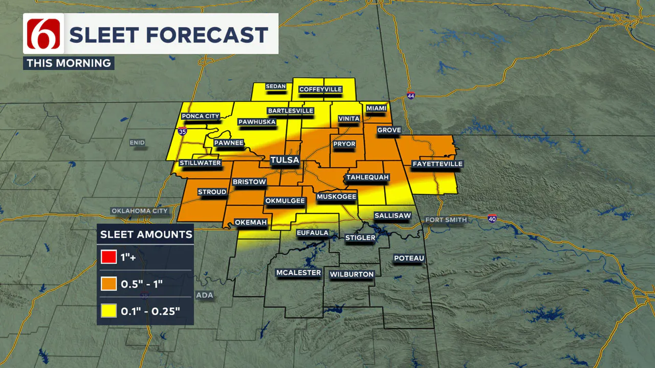 Wednesday Sleet Forecast